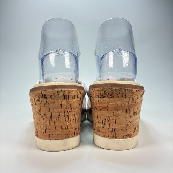 Cliffs by White Mountain Adrielle White Brown Wedge Sandals Women’s Size 8M - Picture 5 of 12